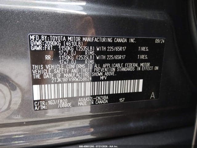 2024 TOYOTA RAV4 LE 9