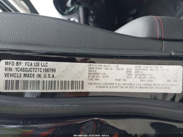 2026 DODGE DURANGO GT PLUS AWD HEMI V8 9