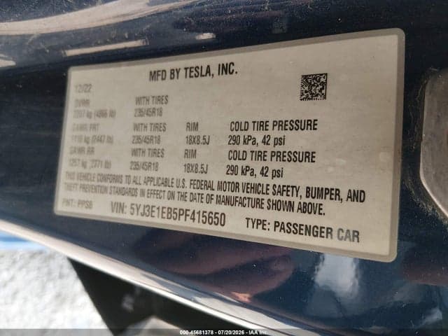 2023 TESLA MODEL 3 LONG RANGE DUAL MOTOR ALL-WHEEL DRIVE 9