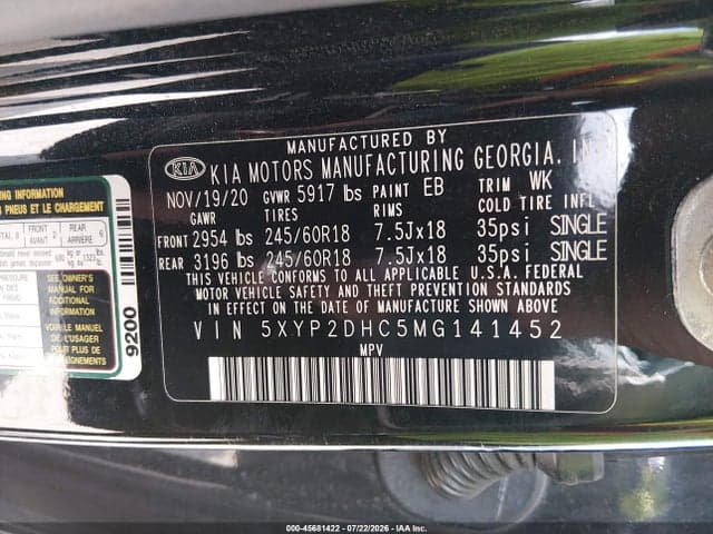2021 KIA TELLURIDE LX 9