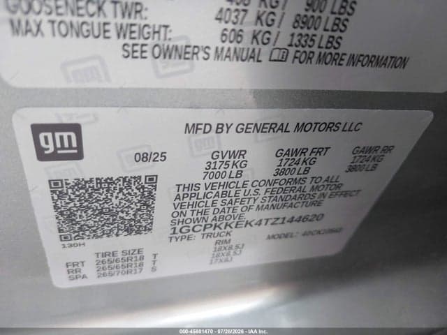 2026 CHEVROLET SILVERADO 1500 4WD SHORT BED LT WITH 2FL 9