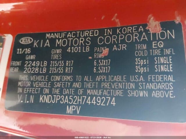 2017 KIA SOUL + 9