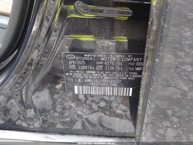 2025 HYUNDAI SONATA HYBRID LIMITED 9