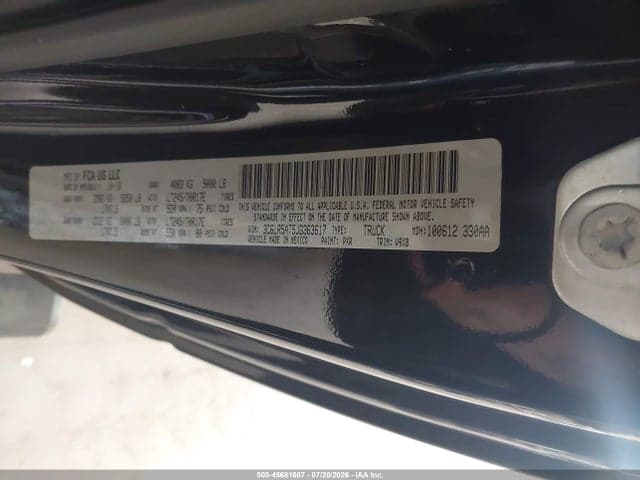2018 RAM 2500 TRADESMAN 4X4 8' BOX 9