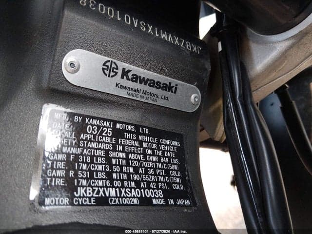 2025 KAWASAKI ZX1002 M 10