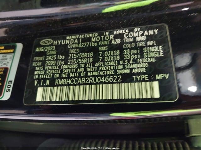 2024 HYUNDAI KONA SEL 9