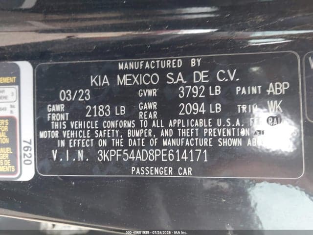 2023 KIA FORTE GT-LINE 9