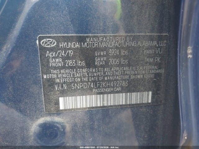 2019 HYUNDAI ELANTRA SE 9