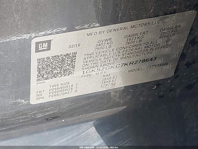 2019 GMC YUKON XL SLT 9