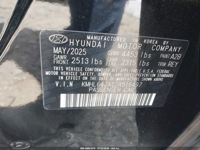 2025 HYUNDAI SONATA SEL 9