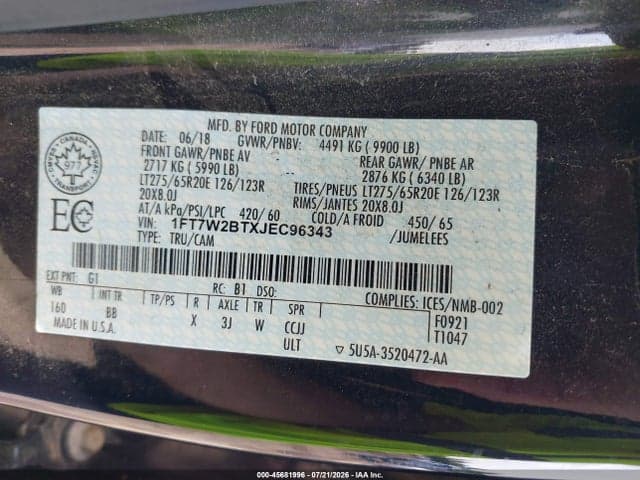 2018 FORD F-250 PLATINUM 9