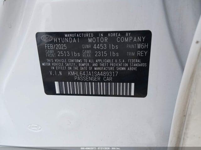 2025 HYUNDAI SONATA SEL 9