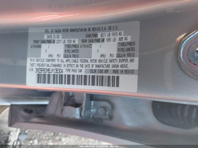 2020 MAZDA MAZDA3 SELECT PACKAGE 9