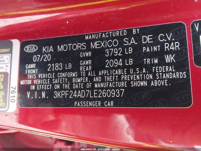 2020 KIA FORTE LXS 9