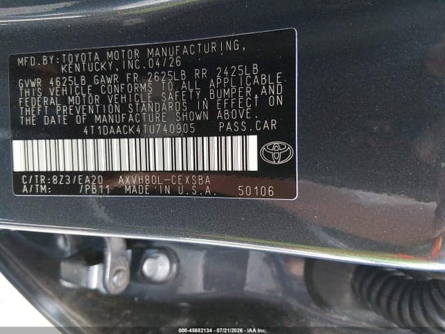 2026 TOYOTA CAMRY SE 9