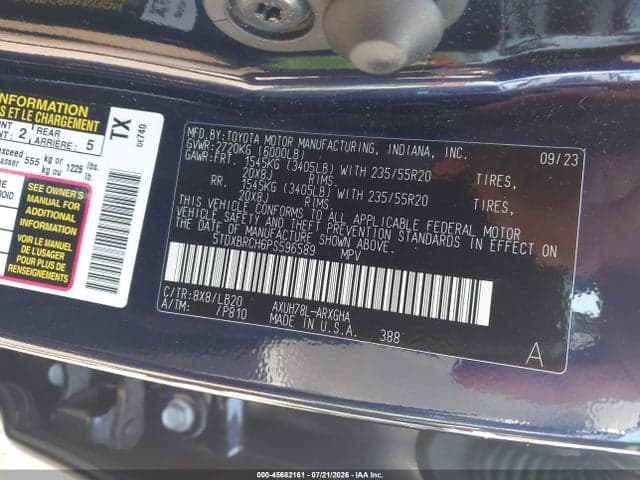 2023 TOYOTA HIGHLANDER HYBRID LIMITED 9