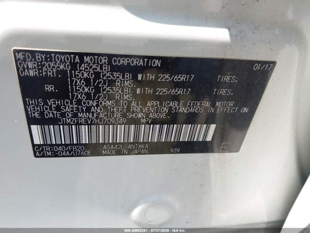 2017 TOYOTA RAV4 LE 9