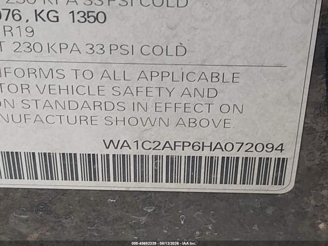 2017 AUDI Q5 2.0T PREMIUM 9