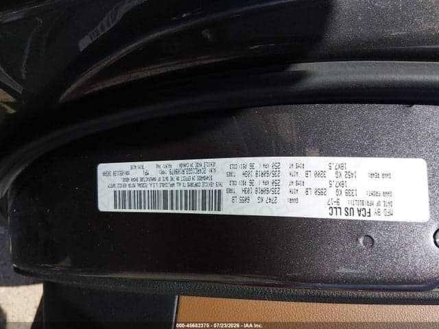 2018 CHRYSLER PACIFICA LIMITED 9