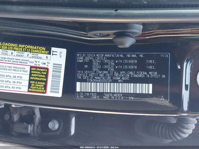 2025 TOYOTA HIGHLANDER LE 9