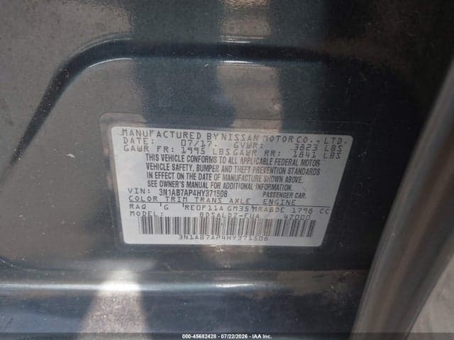 2017 NISSAN SENTRA SV 9