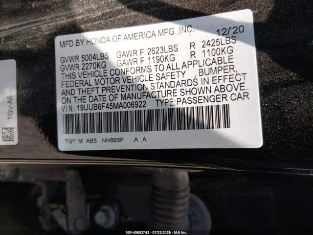 2021 ACURA TLX TECHNOLOGY PACKAGE 9