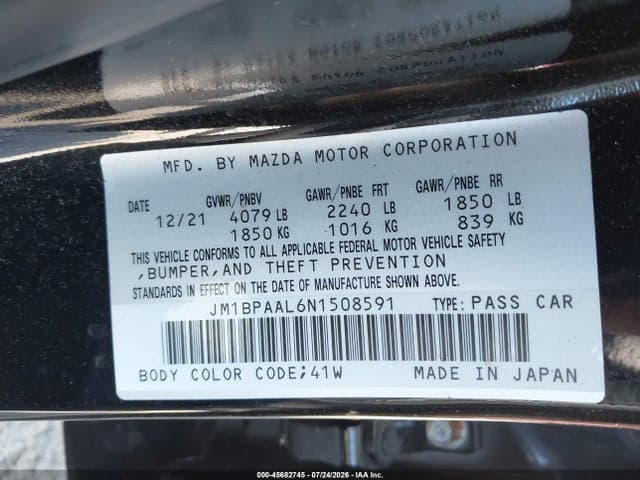 2022 MAZDA MAZDA3 2.5 S 9