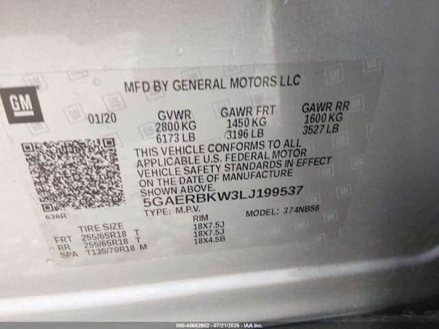 2020 BUICK ENCLAVE FWD ESSENCE 9