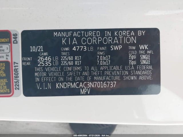 2022 KIA SPORTAGE LX 9