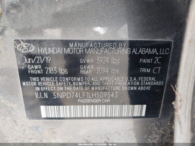 2020 HYUNDAI ELANTRA SE 9