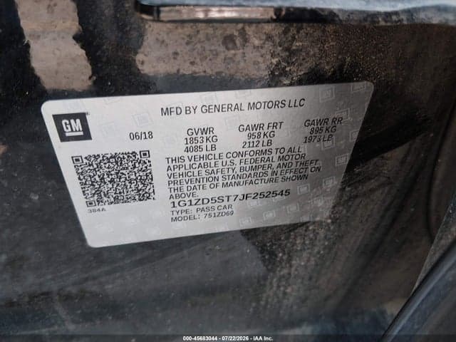 2018 CHEVROLET MALIBU LT 9