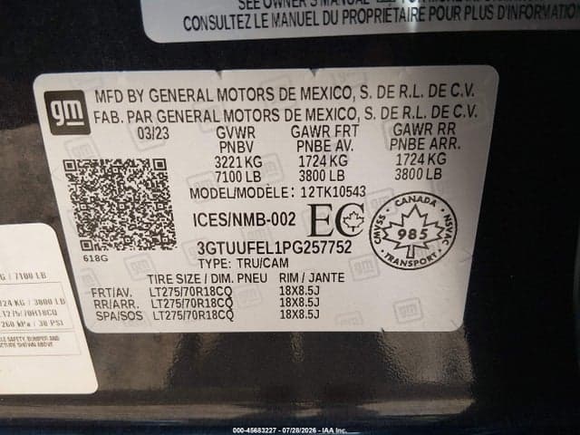 2023 GMC SIERRA 1500 AT4X 9