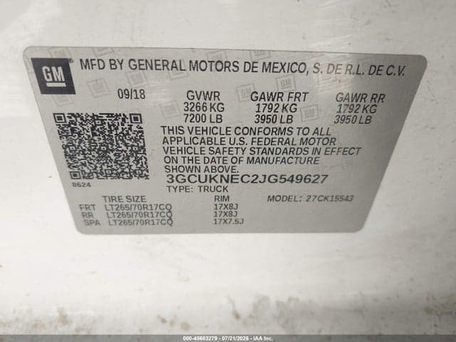 2018 CHEVROLET SILVERADO 1500 WT 9