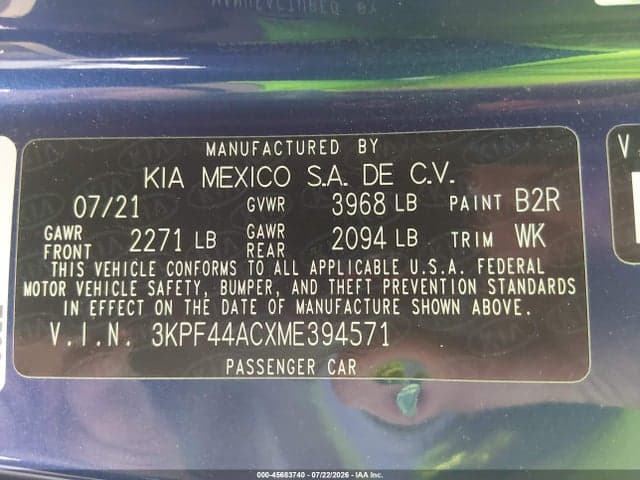 2021 KIA FORTE GT 9