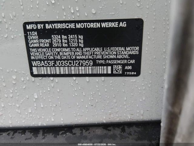 2025 BMW 530I XDRIVE 9
