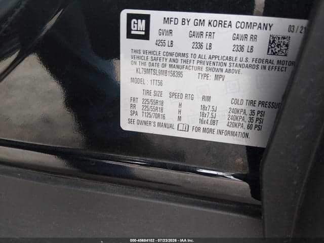 2021 CHEVROLET TRAILBLAZER FWD RS 9