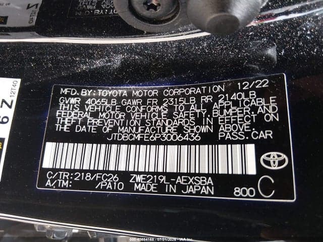 2023 TOYOTA COROLLA HYBRID SE 9