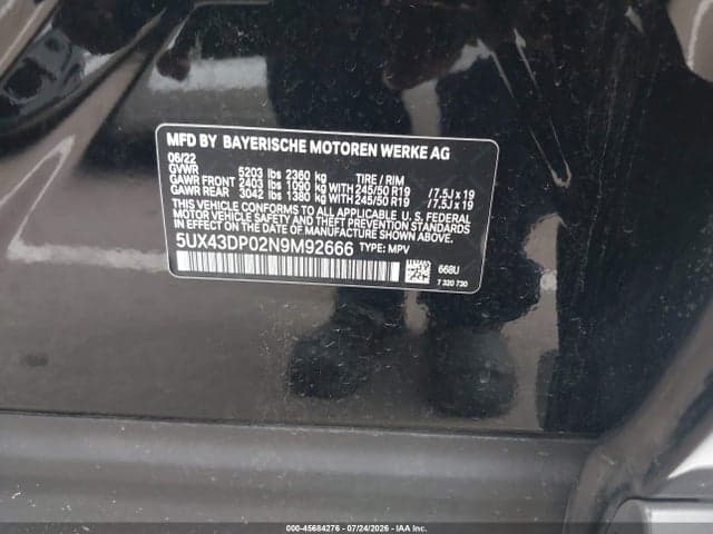 2022 BMW X3 SDRIVE30I 9