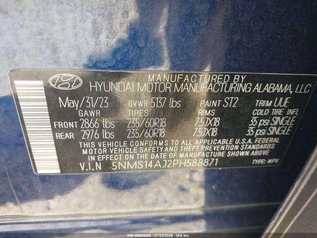 2023 HYUNDAI SANTA FE SE 9