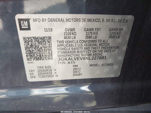 2019 GMC TERRAIN SLT 9