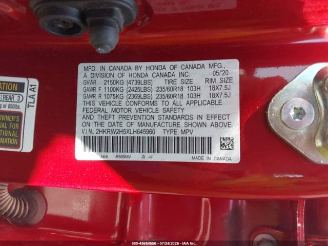 2020 HONDA CR-V AWD EX 9