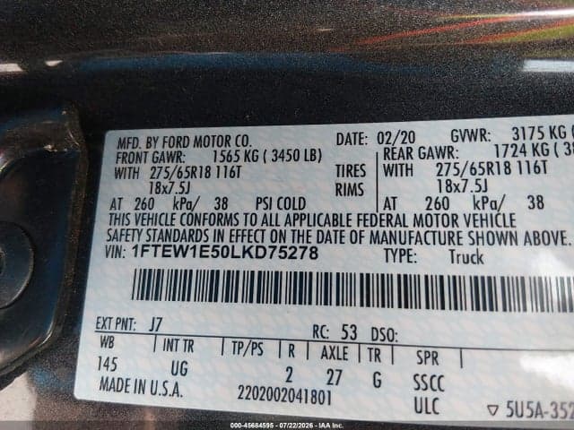 2020 FORD F-150 XLT 9