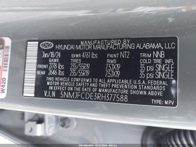2024 HYUNDAI TUCSON SEL 9