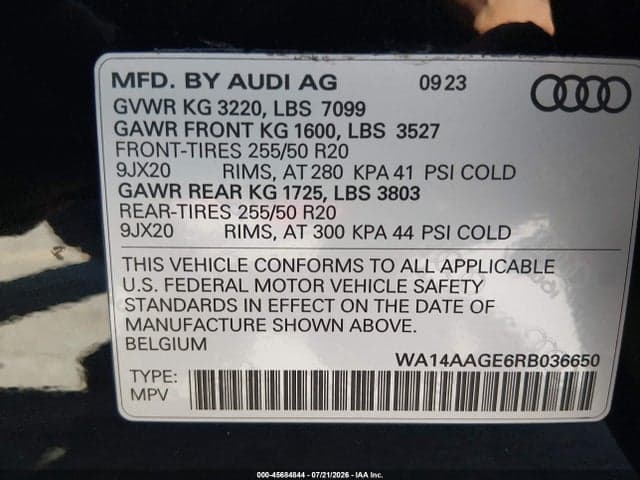 2024 AUDI Q8 E-TRON PREMIUM QUATTRO 9
