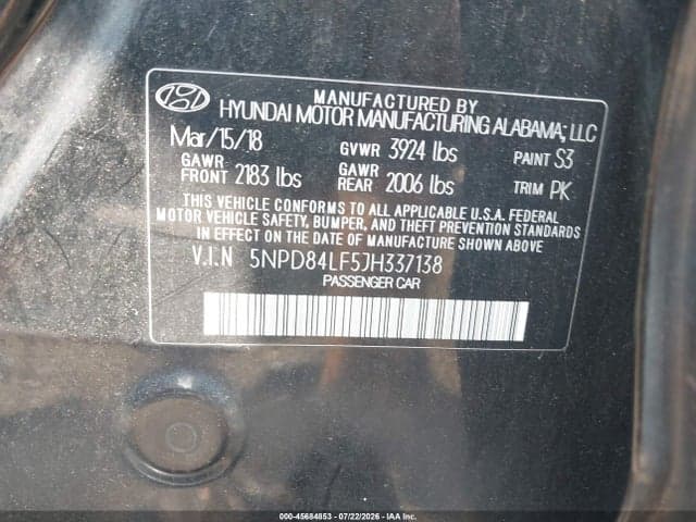 2018 HYUNDAI ELANTRA SEL 9