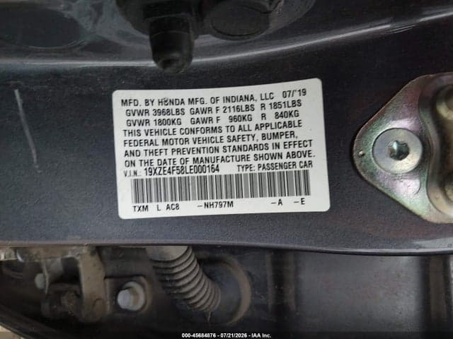 2020 HONDA INSIGHT EX 9