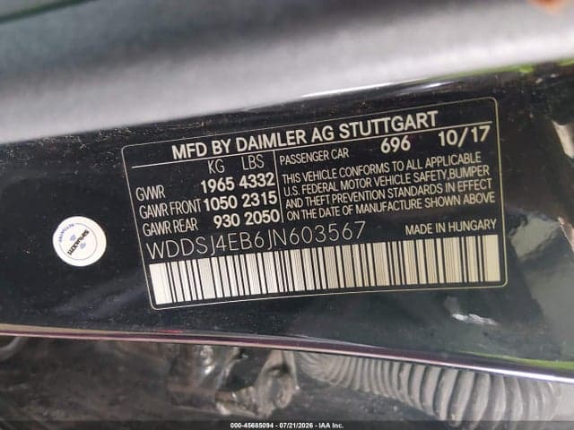 2018 MERCEDES-BENZ CLA 250 9