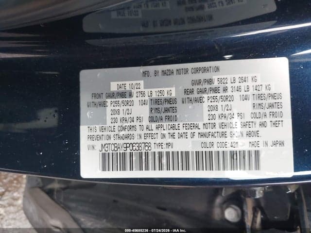 2023 MAZDA CX-9 TOURING PLUS 9