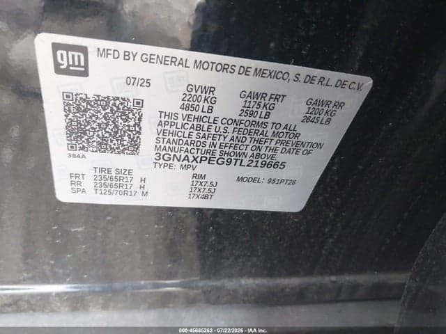 2026 CHEVROLET EQUINOX AWD LT 9