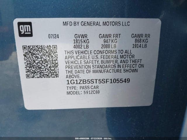 2025 CHEVROLET MALIBU FWD LS 9